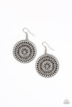 Load image into Gallery viewer, Paparazzi PINWHEEL and Deal - Black - White Rhinestones - Earrings - $5 Jewelry With Ashley Swint