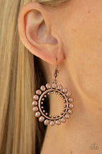 Load image into Gallery viewer, Paparazzi Radiating Radiance - Copper - Earrings - $5 Jewelry with Ashley Swint