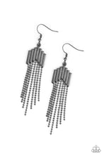 Load image into Gallery viewer, Paparazzi Radically Retro - Black - Rods and Ball Chains - Earrings - $5 Jewelry with Ashley Swint
