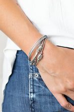 Load image into Gallery viewer, Paparazzi Raw Edge - Silver - Magnetic Closure - Bracelet - $5 Jewelry with Ashley Swint