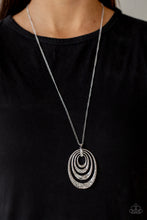 Load image into Gallery viewer, PRE-ORDER - Paparazzi Renegade Ripples - Silver - Necklace &amp; Earrings - $5 Jewelry with Ashley Swint