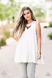 Paparazzi Rio Rainfall - Brown - Necklace - Trend Blend / Fashion Fix Exclusive - August 2020 - $5 Jewelry with Ashley Swint