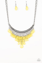 Load image into Gallery viewer, Paparazzi Rio Rainfall - Yellow - Necklace &amp; Earrings - $5 Jewelry with Ashley Swint