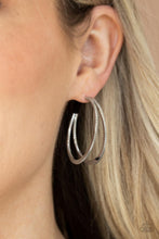Load image into Gallery viewer, PRE-ORDER - Paparazzi Rustic Curves - Silver - Earrings - $5 Jewelry with Ashley Swint