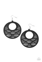 Load image into Gallery viewer, Paparazzi SEA Le Vie! - Black - Wooden Earrings - $5 Jewelry with Ashley Swint