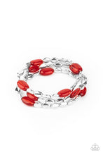 Load image into Gallery viewer, Paparazzi Sorry to Burst Your BAUBLE - Red - Set of 3 Bracelets - $5 Jewelry with Ashley Swint