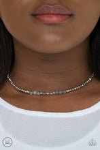 Load image into Gallery viewer, PRE-ORDER - Paparazzi Space Odyssey - Silver - Choker Necklace &amp; Earrings - $5 Jewelry with Ashley Swint