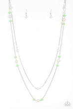 Load image into Gallery viewer, Paparazzi Spring Splash - Green / White Pearls - Necklaces and matching Earrings - $5 Jewelry With Ashley Swint