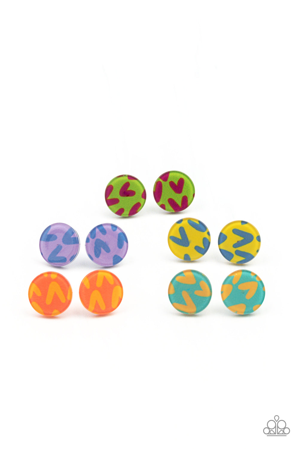Paparazzi Starlet Shimmer Post Earrings - 10 - V-Shaped Pattern in Gorgeous Colors! - $5 Jewelry with Ashley Swint