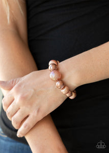Paparazzi Starstruck Shimmer - Copper - Stretchy Band Bracelet - $5 Jewelry with Ashley Swint