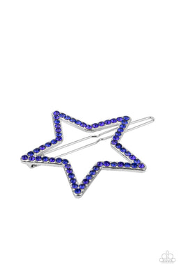 PRE-ORDER - Paparazzi Stellar Standout - Blue - Hair Clip Barrette - $5 Jewelry with Ashley Swint