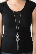 Load image into Gallery viewer, Paparazzi Timelessly Tasseled - Silver - Necklace &amp; Earrings - $5 Jewelry with Ashley Swint