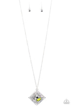 Load image into Gallery viewer, Paparazzi Timelessly Tilted - Green - Necklace &amp; Earrings - $5 Jewelry with Ashley Swint