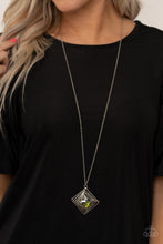 Load image into Gallery viewer, Paparazzi Timelessly Tilted - Green - Necklace &amp; Earrings - $5 Jewelry with Ashley Swint