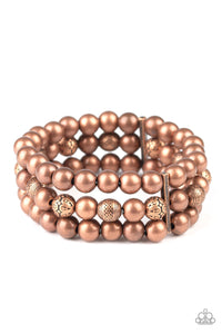 Paparazzi Trail Treasure - Copper - Stretchy Band Bracelet - $5 Jewelry with Ashley Swint