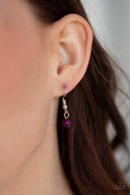 Load image into Gallery viewer, Paparazzi Travelling Trendsetter - Purple Plum Beads - Bold Silver Chain Necklace &amp; Earrings - $5 Jewelry With Ashley Swint
