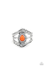 Load image into Gallery viewer, Paparazzi Tribe Mode - Orange - Amberglow Bead - Ring - $5 Jewelry with Ashley Swint