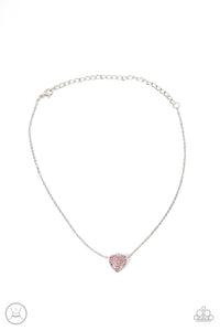 Paparazzi Twitterpated Twinkle - Pink - Necklace & Earrings