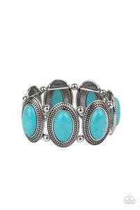 PRE-ORDER - Paparazzi Until The Cows Come HOMESTEAD - Blue Turquoise Stone - Bracelet - $5 Jewelry with Ashley Swint