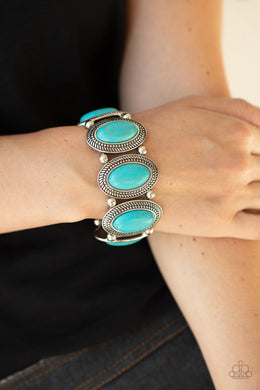 PRE-ORDER - Paparazzi Until The Cows Come HOMESTEAD - Blue Turquoise Stone - Bracelet - $5 Jewelry with Ashley Swint