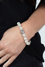 Load image into Gallery viewer, PRE-ORDER - Paparazzi Upscale Whimsy - White - Bracelet - $5 Jewelry with Ashley Swint