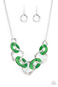 PRE-ORDER - Paparazzi Urban Circus - Green - Necklace & Earrings - $5 Jewelry with Ashley Swint