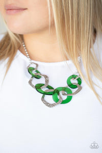 PRE-ORDER - Paparazzi Urban Circus - Green - Necklace & Earrings - $5 Jewelry with Ashley Swint