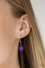 Load image into Gallery viewer, Paparazzi Watch Me Now - Purple - Bold Gunmetal Chain - Necklace and matching Earrings - $5 Jewelry with Ashley Swint