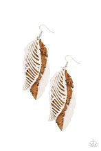 Load image into Gallery viewer, PRE-ORDER - Paparazzi WINGING Off The Hook - White - Earrings - $5 Jewelry with Ashley Swint