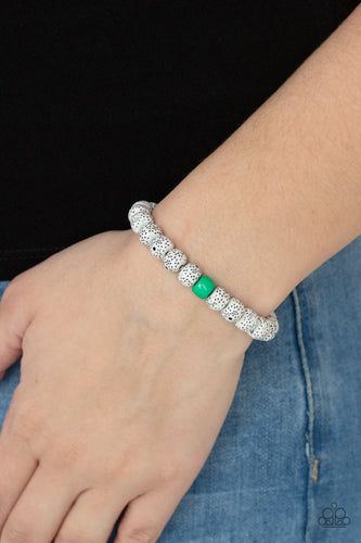 PAPARAZZI ZEN Second Rule - Green - $5 Jewelry with Ashley Swint