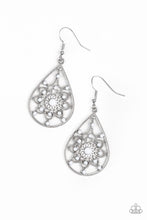 Load image into Gallery viewer, Paparazzi A Flair For Fabulous - White Beads - Silver Earrings - $5 Jewelry With Ashley Swint