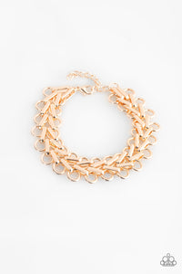 Paparazzi Atlanta Attitude - Rose Gold - Bracelet - $5 Jewelry With Ashley Swint