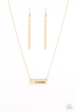 Load image into Gallery viewer, Paparazzi Best Grandma Ever - Gold - Necklace and matching Earrings - $5 Jewelry with Ashley Swint