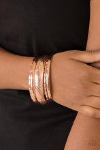 Load image into Gallery viewer, Paparazzi Boss of Boho - Copper - Set of 4 Bracelets - $5 Jewelry With Ashley Swint