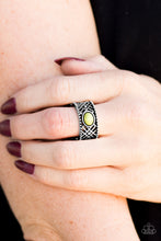 Load image into Gallery viewer, Paparazzi Cave Babe - Green Bead - Silver Ring - $5 Jewelry With Ashley Swint