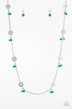 Load image into Gallery viewer, Paparazzi Color Boost - Green Beads - Silver Chain - Necklace and matching Earrings - $5 Jewelry With Ashley Swint