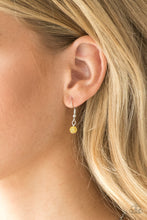 Load image into Gallery viewer, Paparazzi Colorful Cadence - Yellow Beads - Silver Chains - Necklace and matching Earrings - $5 Jewelry With Ashley Swint