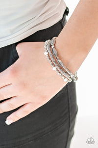Paparazzi Full Of WANDER - White Beads - Bracelet - $5 Jewelry With Ashley Swint