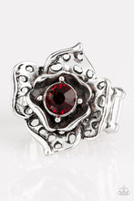 Load image into Gallery viewer, Paparazzi Glowing Gardens - Red - Ring - $5 Jewelry with Ashley Swint