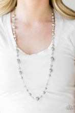 Load image into Gallery viewer, Paparazzi Modernly Majestic - Silver Beads - Necklace &amp; Earrings - $5 Jewelry With Ashley Swint