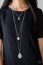 Load image into Gallery viewer, Paparazzi Sedona Summers - Orange - Silver Multi Layered Necklace &amp; Earrings - $5 Jewelry With Ashley Swint