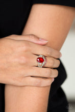 Load image into Gallery viewer, Paparazzi Spectacular Sparkle - Red Rhinestones - Ring - $5 Jewelry With Ashley Swint