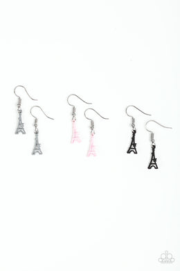 Paparazzi Starlet Shimmer Earrings - 10 - Eiffel Tower - Paris - $5 Jewelry With Ashley Swint