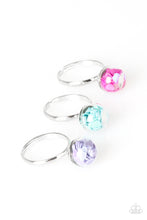 Load image into Gallery viewer, Paparazzi Starlet Shimmer Rings - 10 - Confetti Pastel HEARTS - Purple, Green, Pink, Blue - $5 Jewelry With Ashley Swint