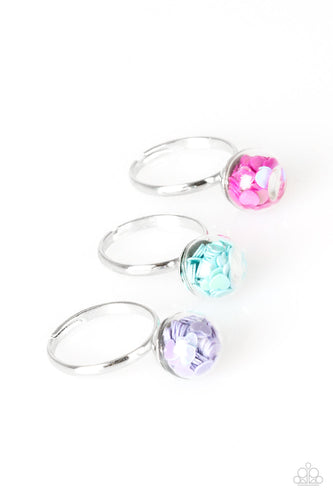 Paparazzi Starlet Shimmer Rings - 10 - Confetti Pastel HEARTS - Purple, Green, Pink, Blue - $5 Jewelry With Ashley Swint