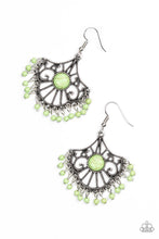 Load image into Gallery viewer, Paparazzi Stone Lagoon - Green Stone - Silver Earrings - $5 Jewelry With Ashley Swint