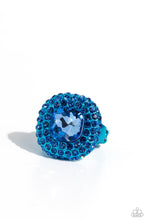 Load image into Gallery viewer, Paparazzi Glistening Grit - Blue Ring NEW