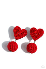 Load image into Gallery viewer, Paparazzi Spherical Sweethearts - Red Earrings