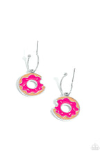 Load image into Gallery viewer, Paparazzi Donut Delivery - Pink Earrings