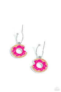Paparazzi Donut Delivery - Pink Earrings